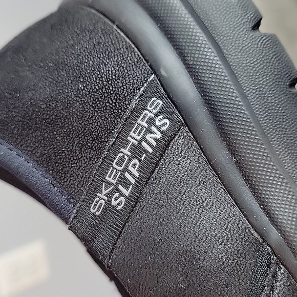 Skechers Black Slip INS shoes womens size 8.5 136544 - Picture 7 of 8